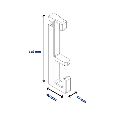 Acoustic panel shelf brackets & coat hooks for IKEA MOSSLANDA Picture Ledge (not included) - Installation Type: Wall Clip