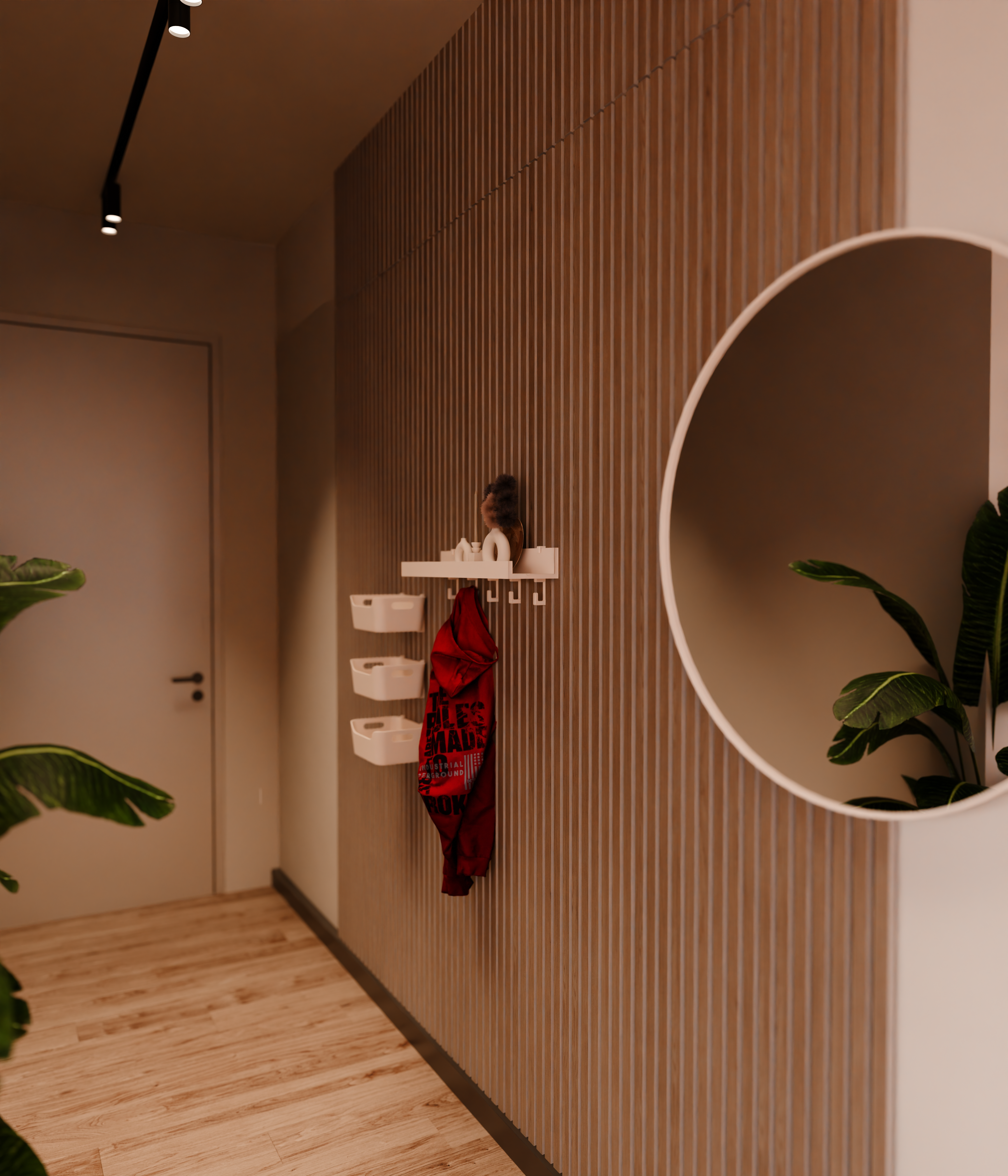 Acoustic panel shelf brackets & coat hooks for IKEA MOSSLANDA Picture Ledge (not included) - Installation Type: Wall Clip