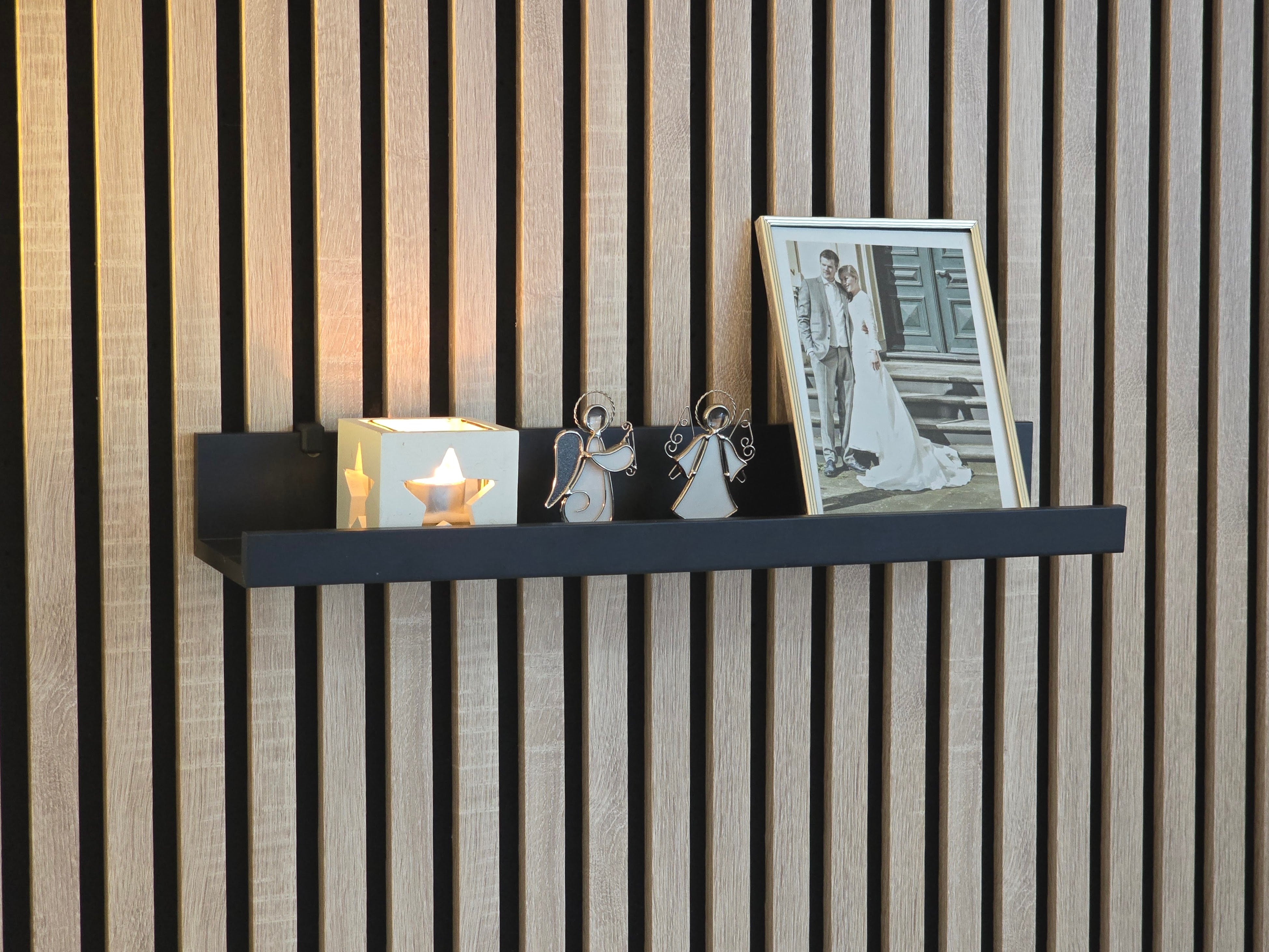 Plankbeugels voor IKEA MOSSLANDA Picture Ledge - Installatietype: Muurclip