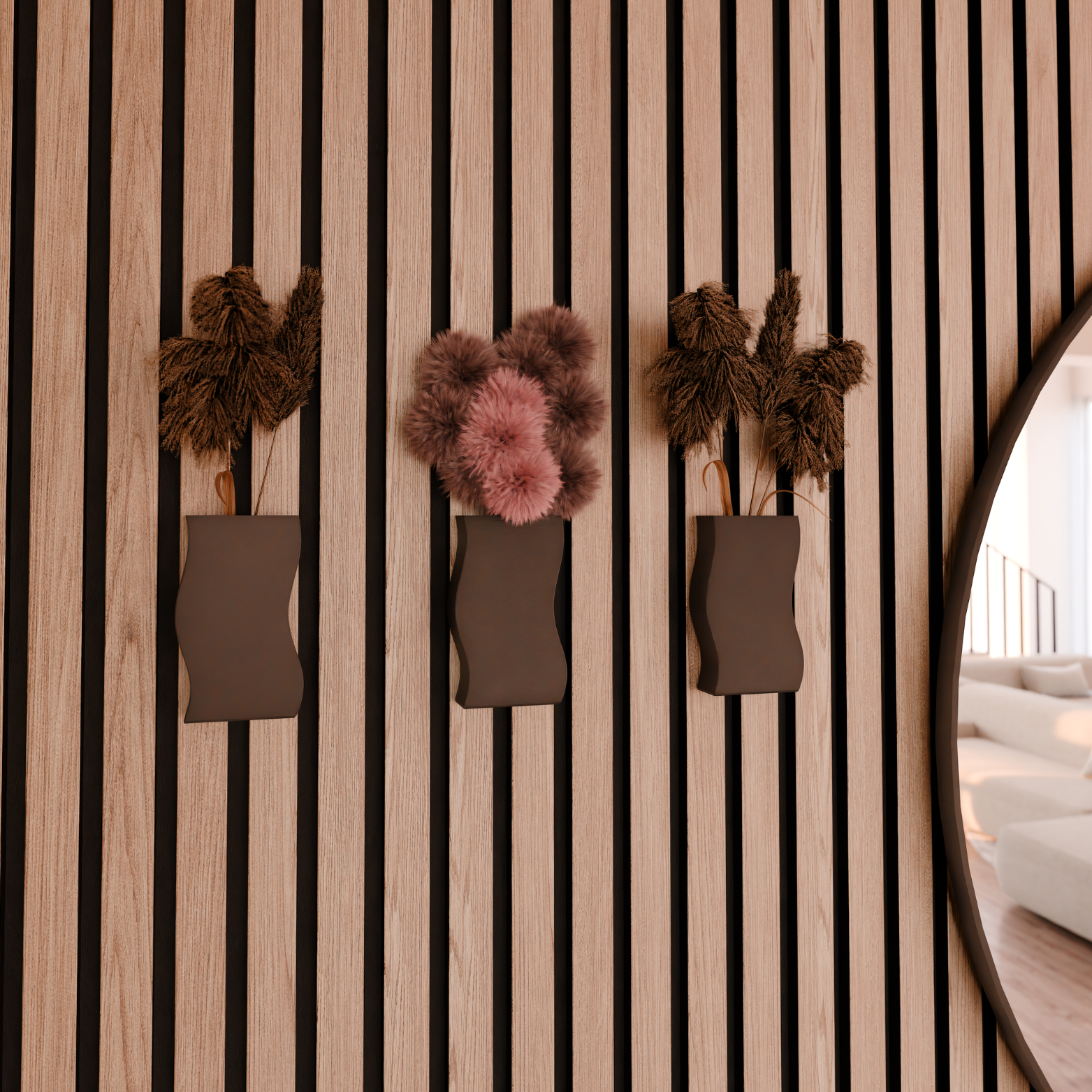 Lamellenafdekkingen voor akoestische panelen