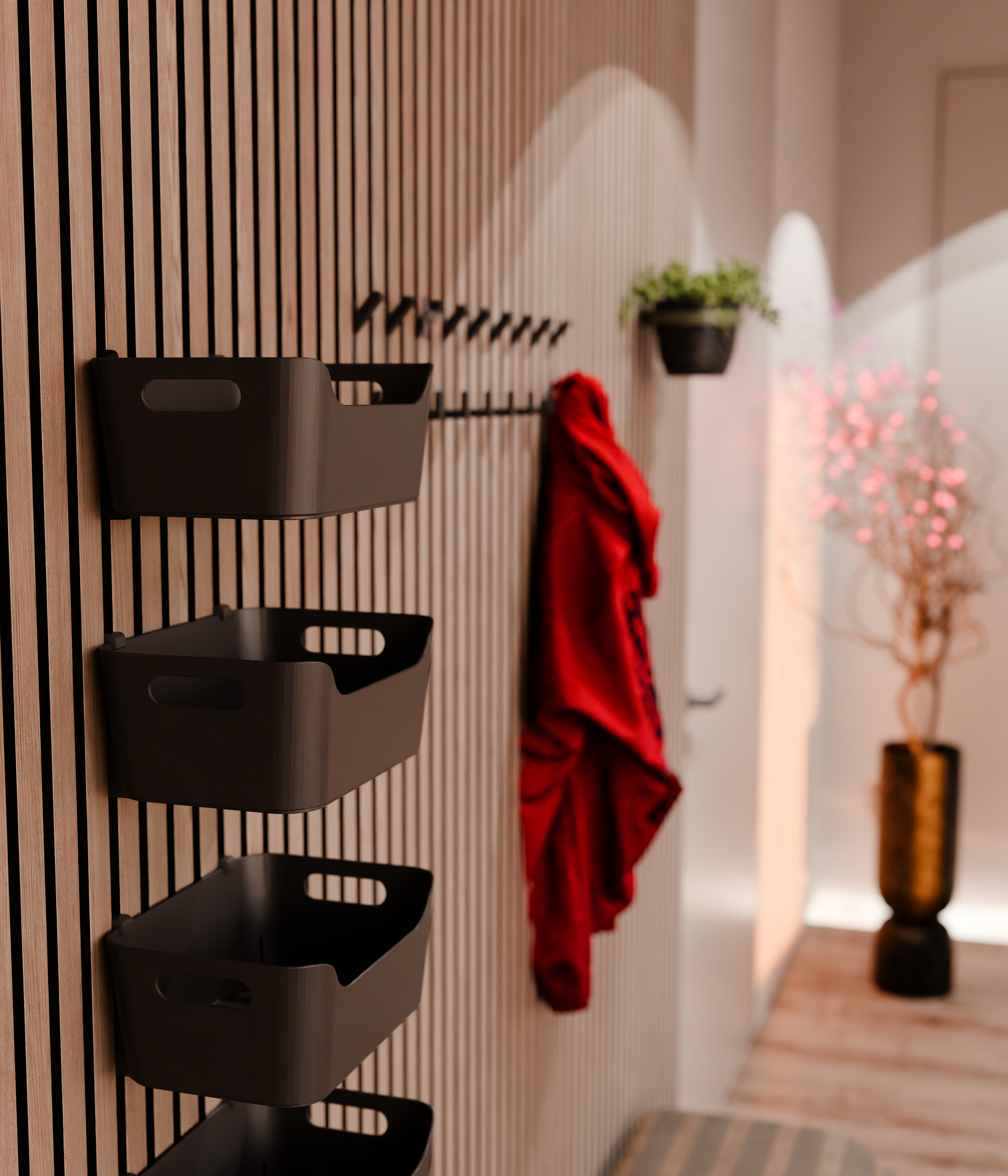 Akoestische paneelorganizer - voor IKEA UPPDATERA Organizer Mounts - Muurclip