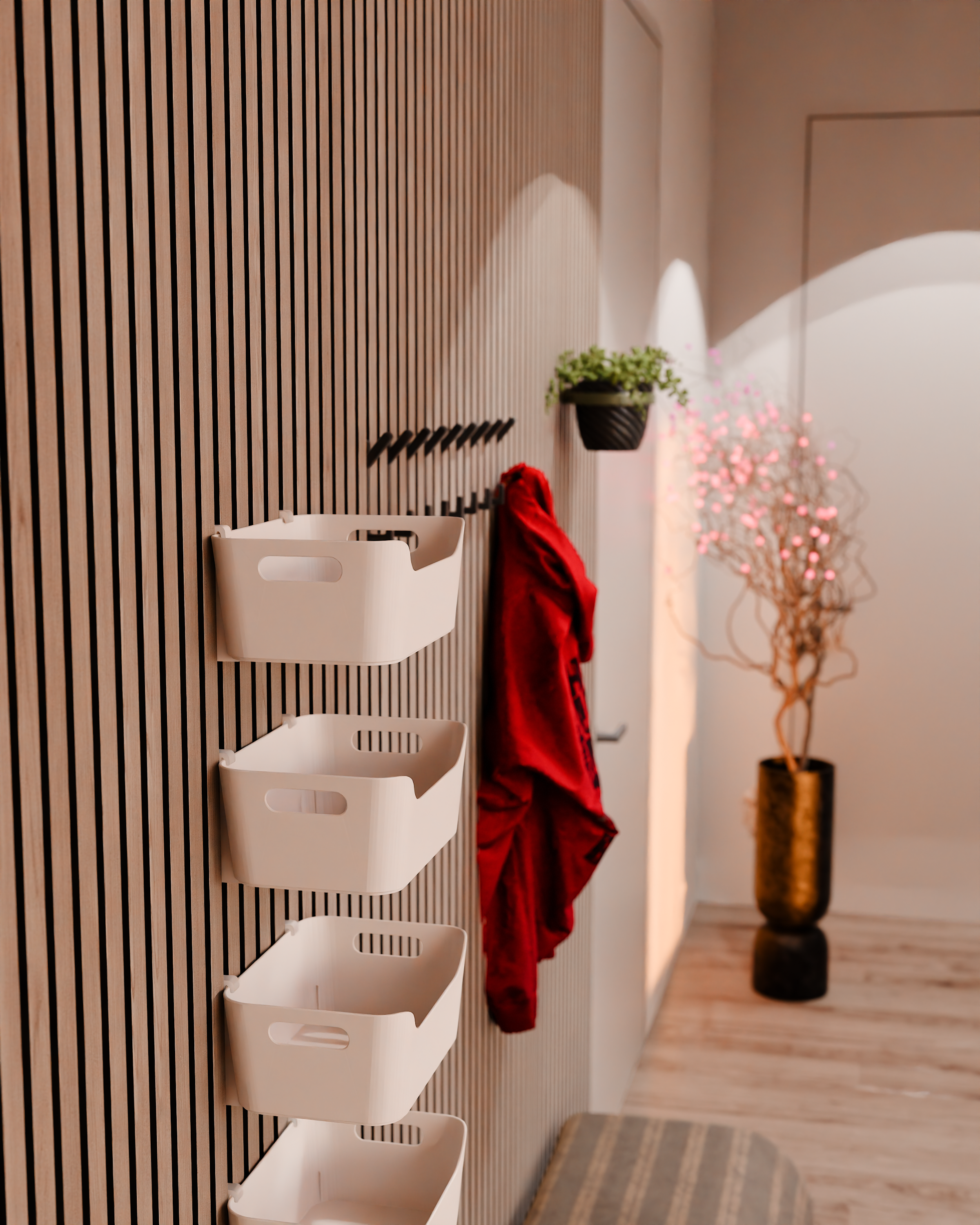 Akoestische paneelorganizer - voor IKEA UPPDATERA Organizer Mounts - Muurclip