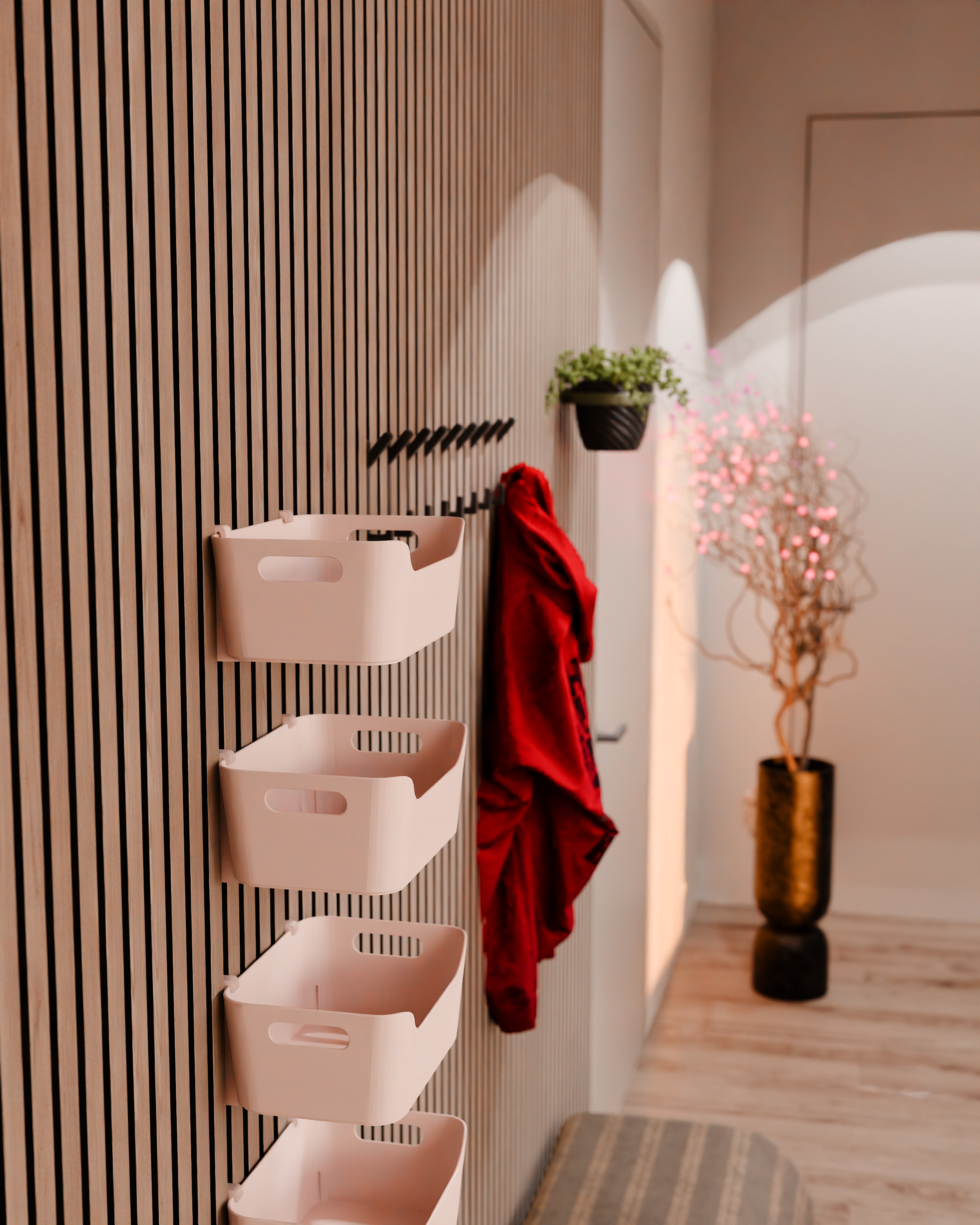 Akoestische paneelorganizer - voor IKEA UPPDATERA Organizer Mounts - Muurclip