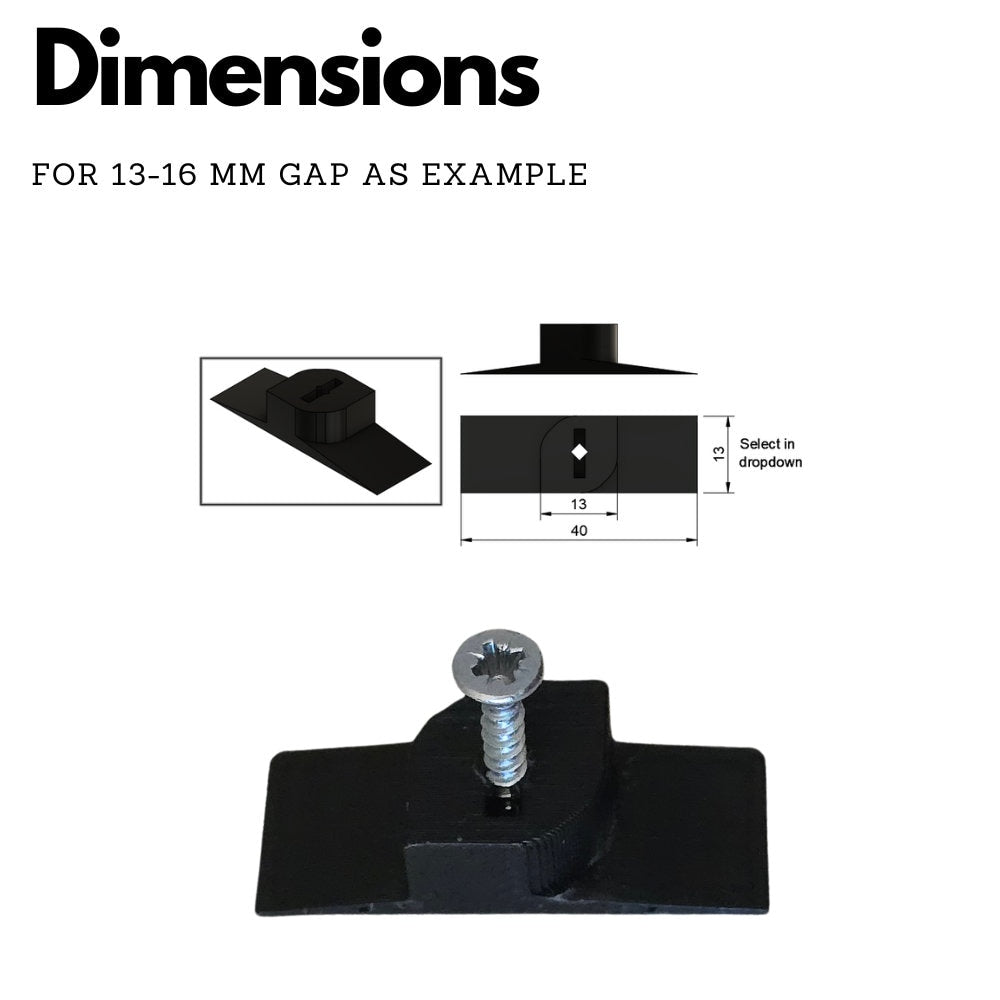 Akoestische paneel wandclips voor IKEA Nymane wandlamp - Installatietype: Wandclip